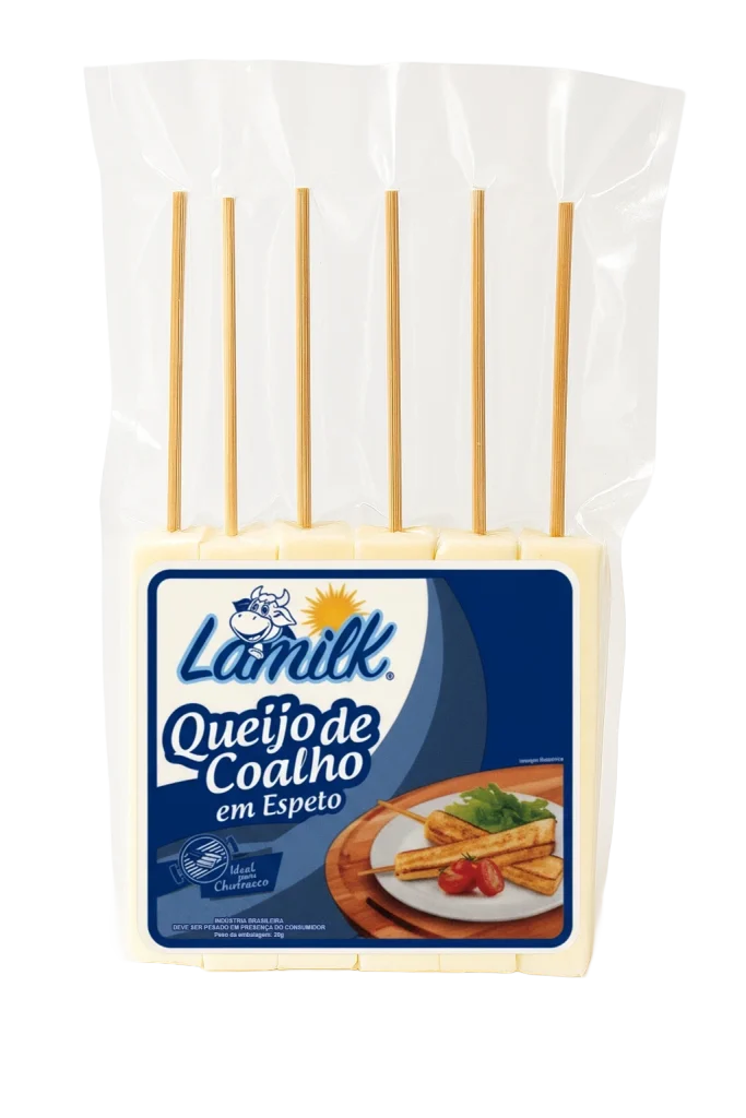 Queijo Coalho espeto do Laticínios Lamilk, distribuidor de queijo no RJ