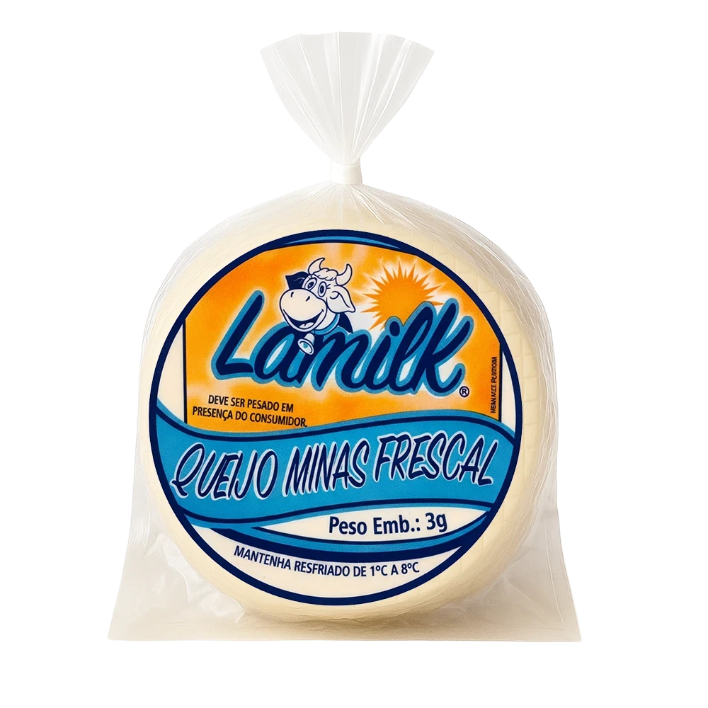 Queijo Minas Frescal 1kg do Laticínios Lamilk, distribuidor de queijo no RJ