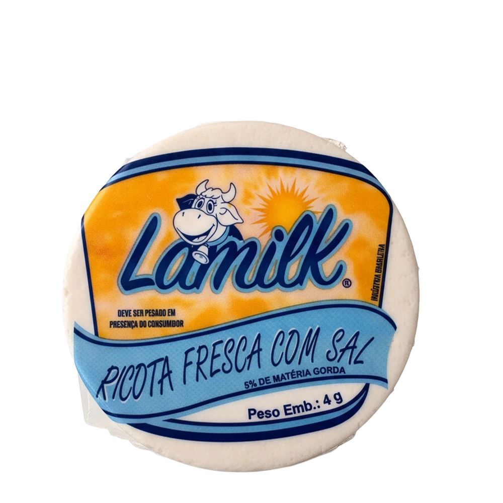 Ricota fresca do Laticínios Lamilk, fornecimento de queijo para o RJ